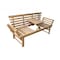 Deko Living Outdoor Acacia Wood Patio Bench/Lounge w/ Fold Down Center Table & Side Panels COP20209 - alternate 2
